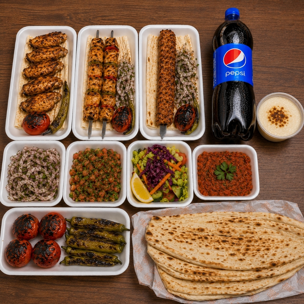 Tavuk kebap menü