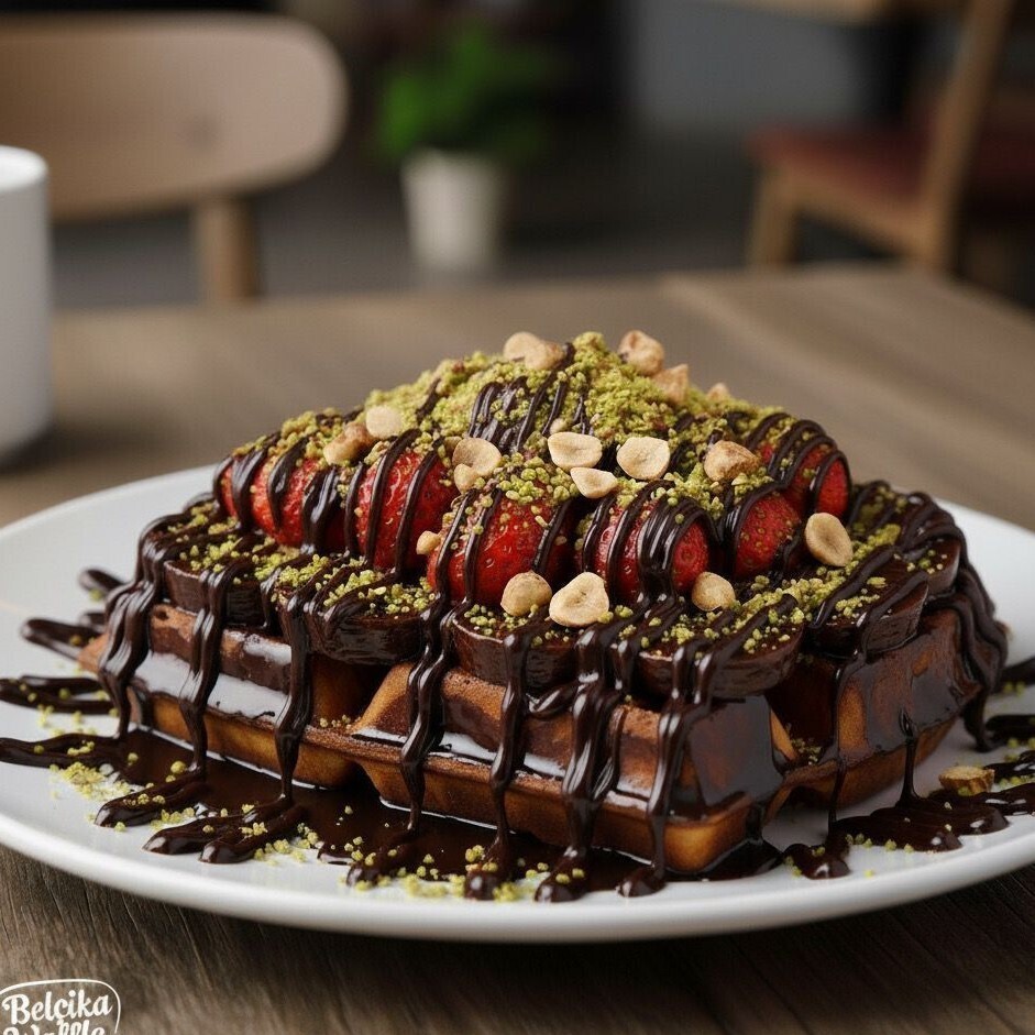 Pixie Bitter Çikolatalı Waffle (Double)