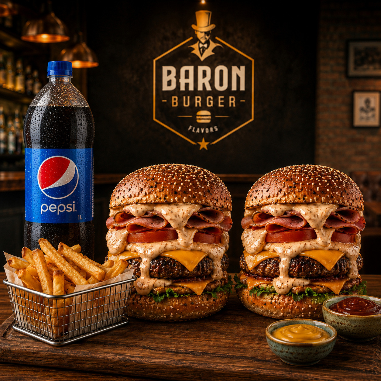 2'li Cheeseburger Menü