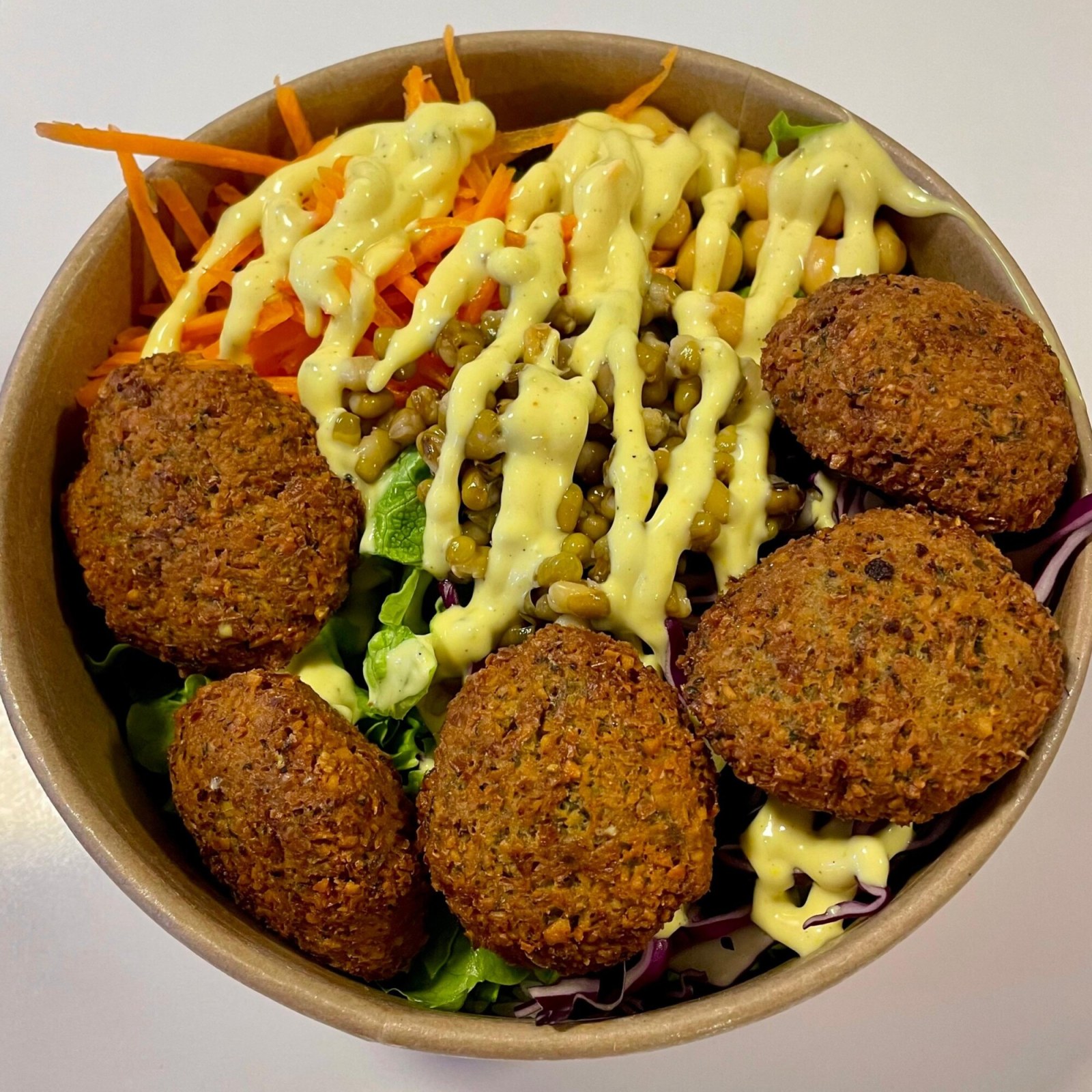 Tam Buğday Makarnalı Falafel Bowl