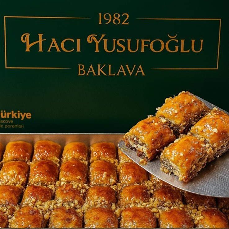 Cevizli Kare Ev Baklavası (500 Gr)