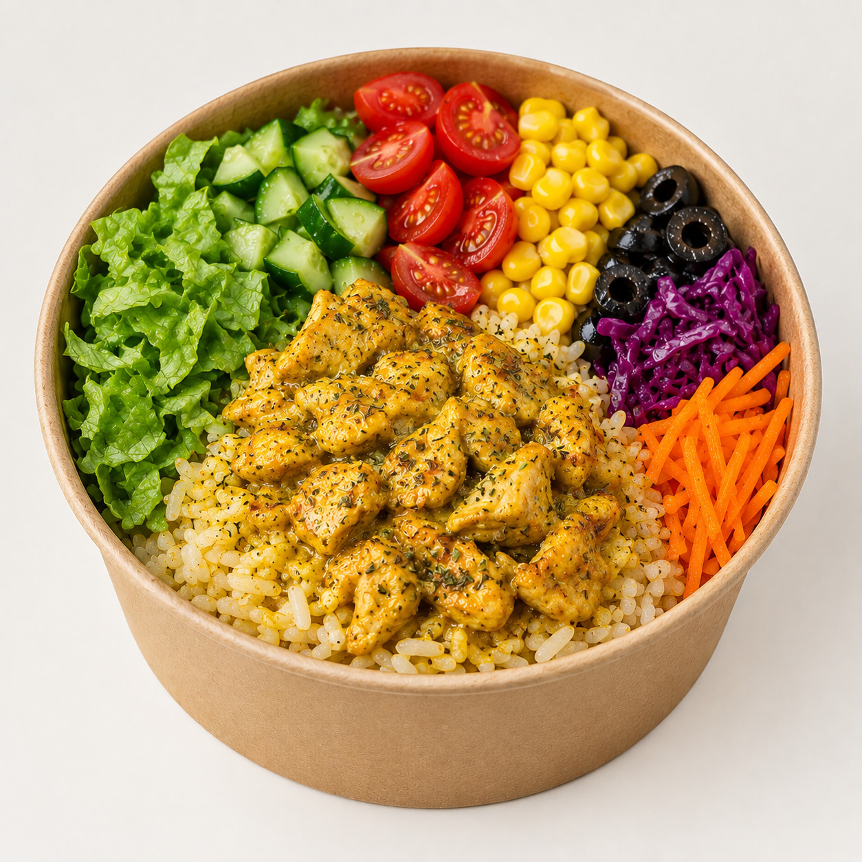 Zerdeçal Tavuklu Pilavlı Bowl