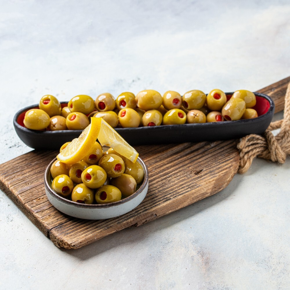 Biberli Yeşil Zeytin 250 gr