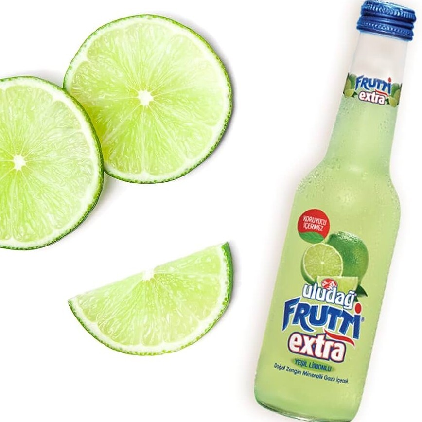 Uludağ Frutti Extra Yeşil Limon Cam (250 ml)