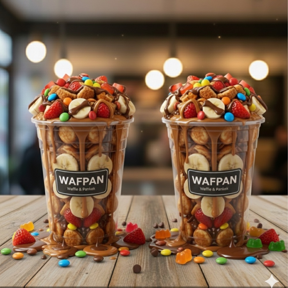 2 kişilik bardak waffle