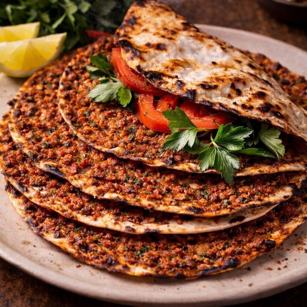 5'li Lahmacun Menü Salata ve Ayran (20 cl)