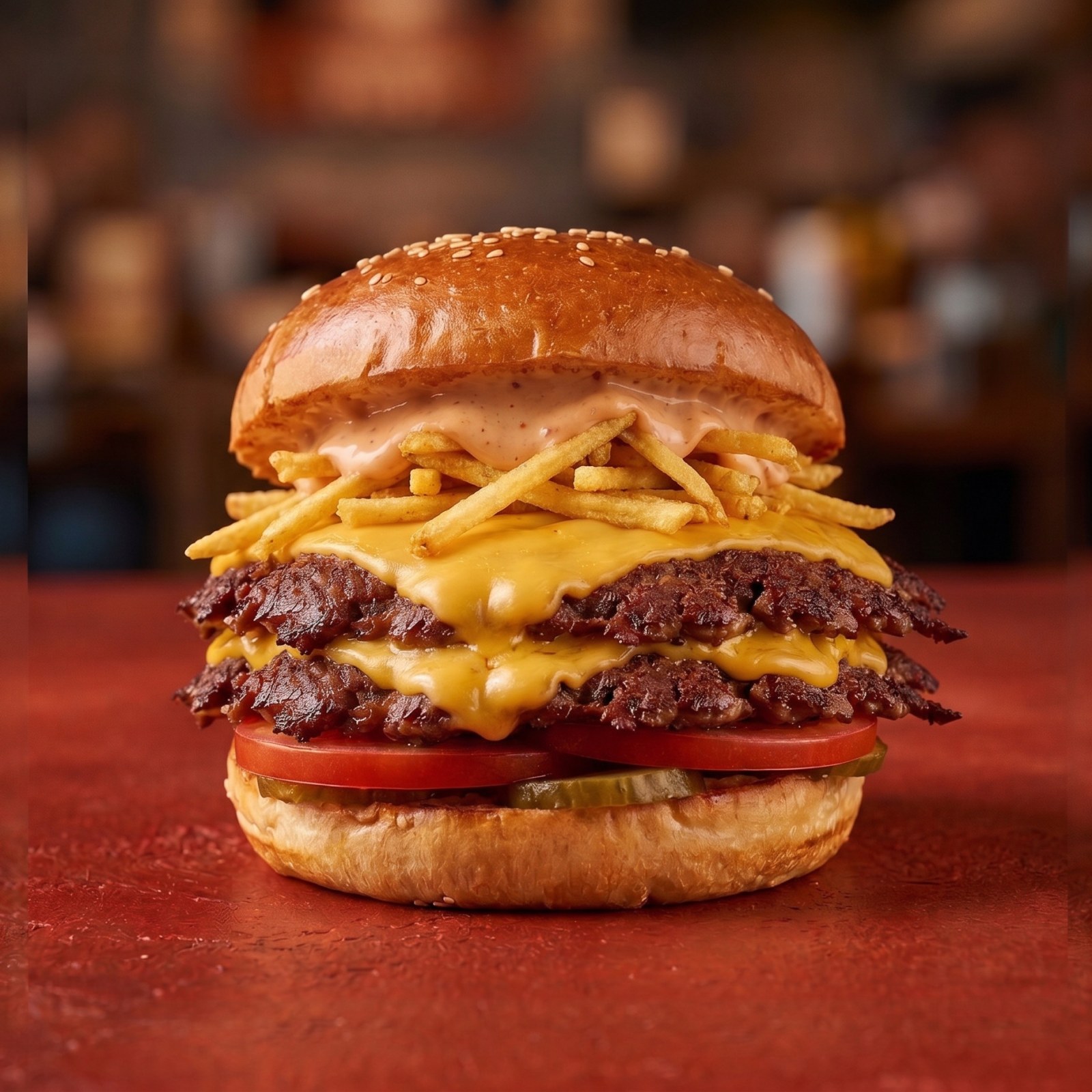 Double Smash Burger + İçecek