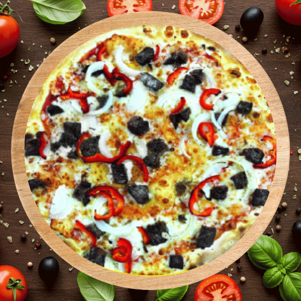 Kavurmalı Pizza (Orta Boy)