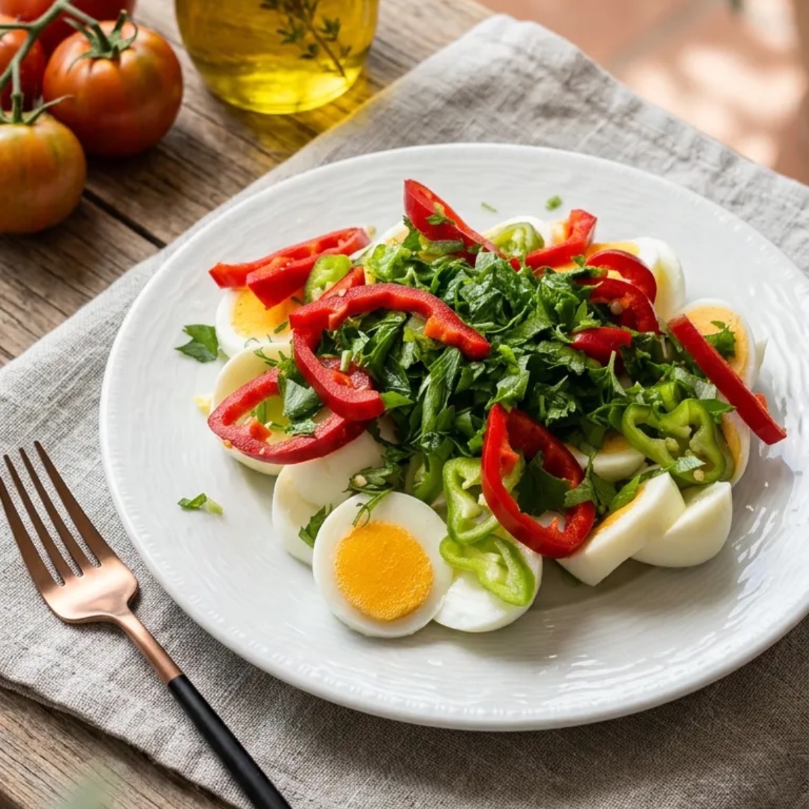 Yumurta Salatası Tabağı