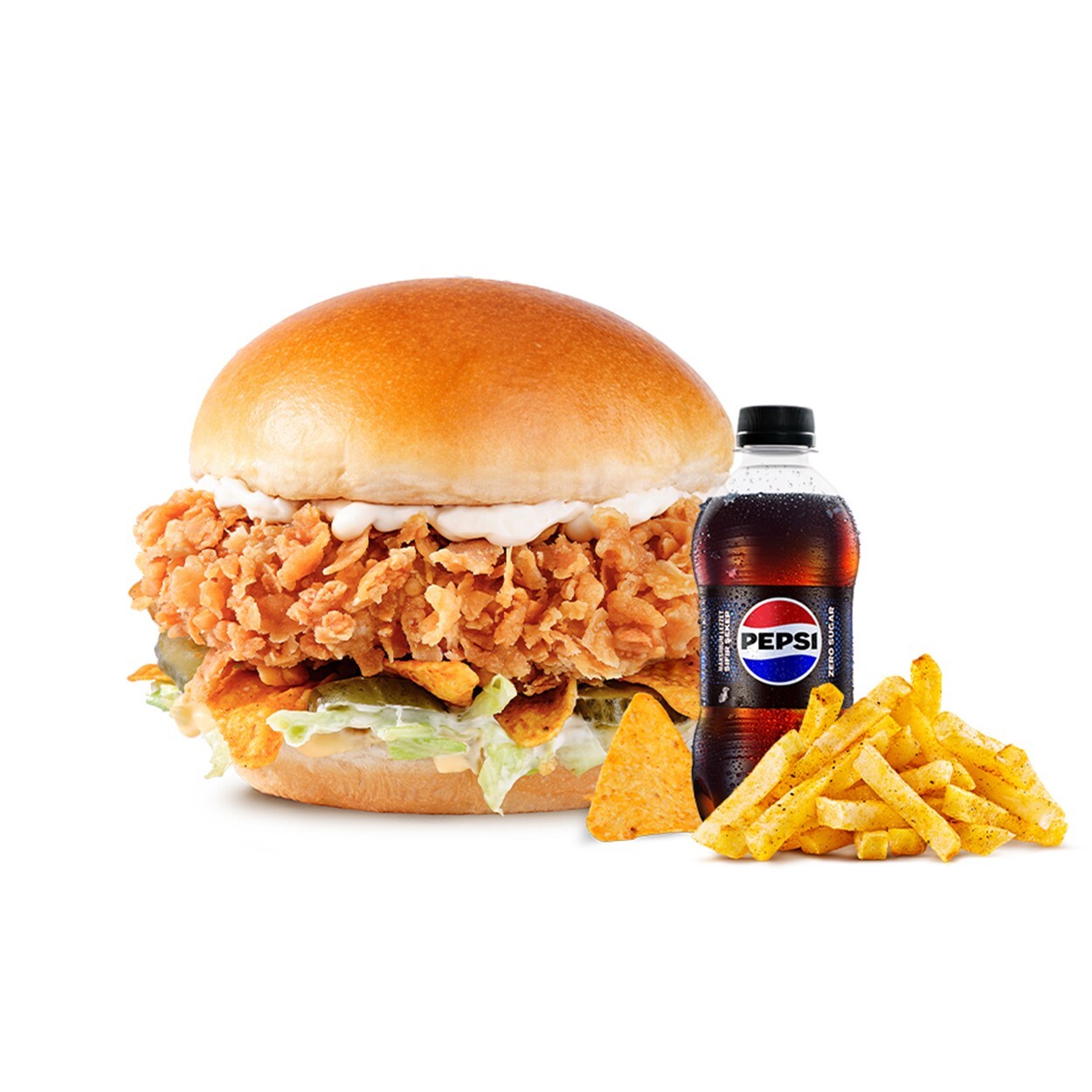 Doritoslu Chicken Burger Menü