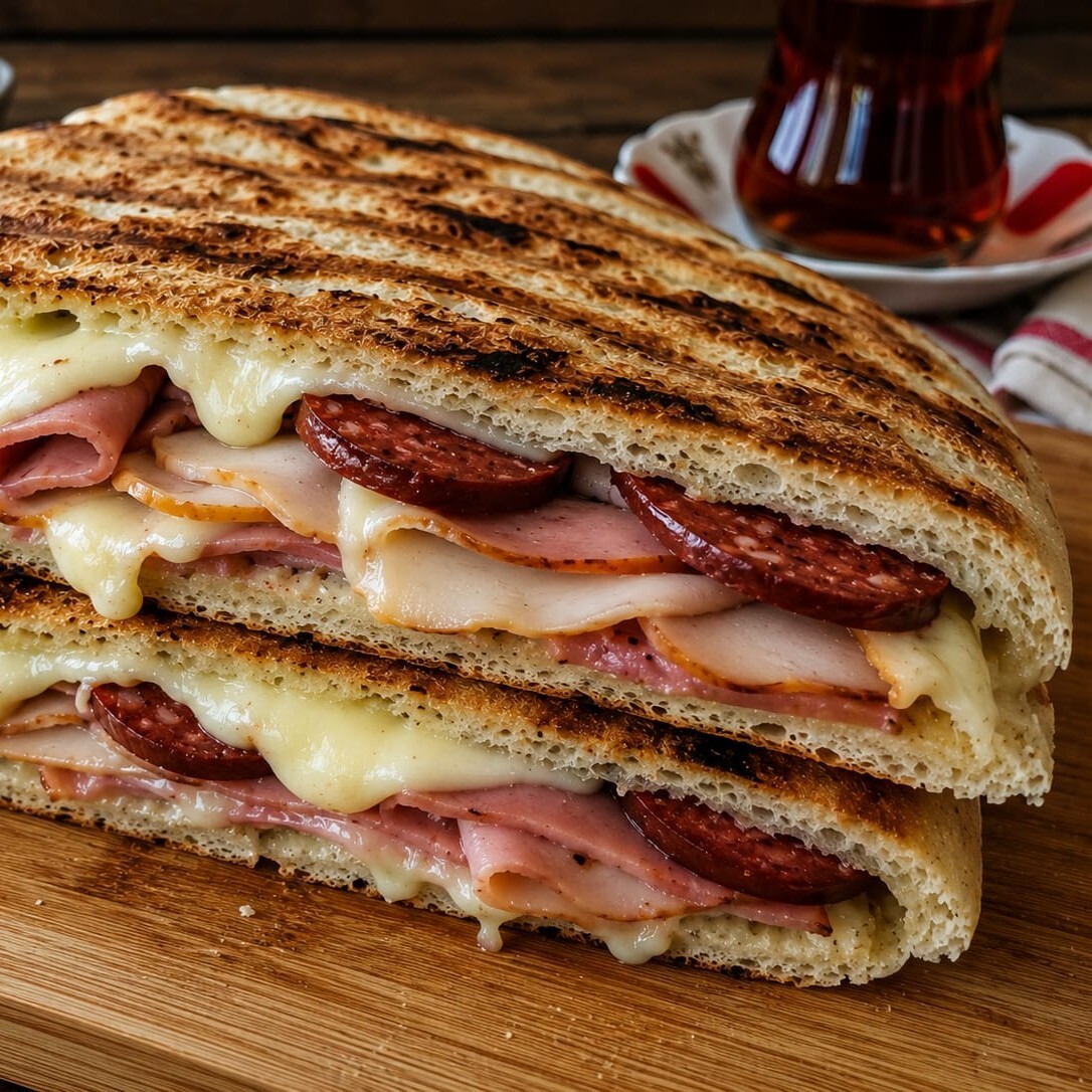 Sucuk, Jambon, Fümeli Tost (Tostlab Triple Beef)