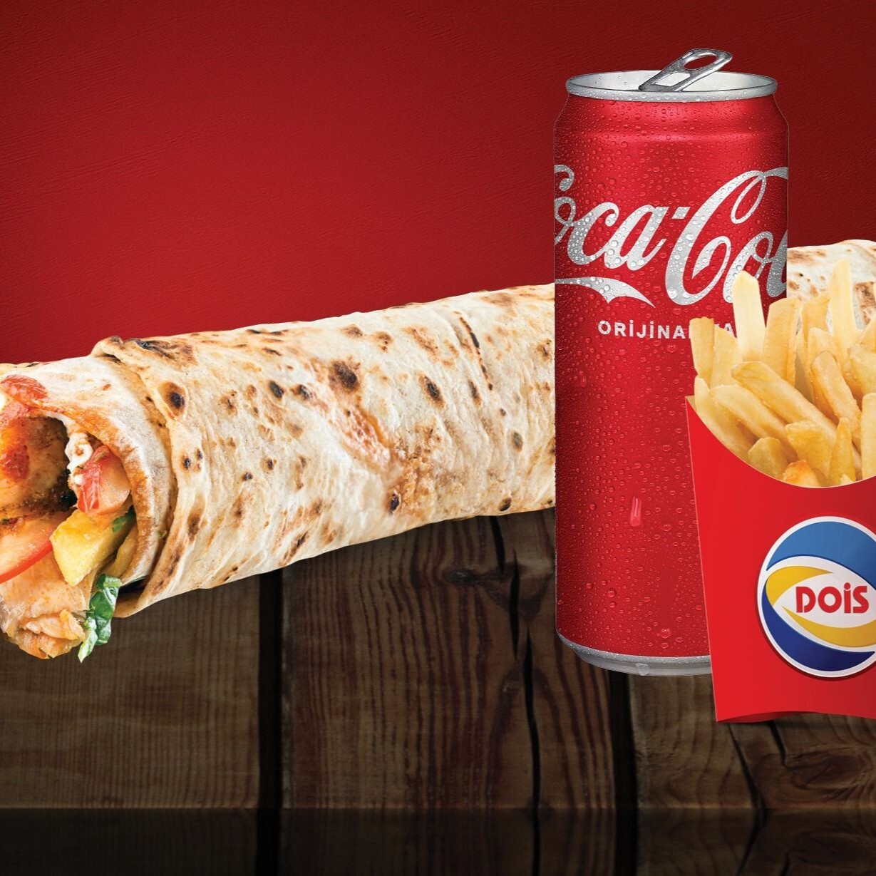 Coca-Cola Fırsatı (Dois Cheddarlı Dürüm)