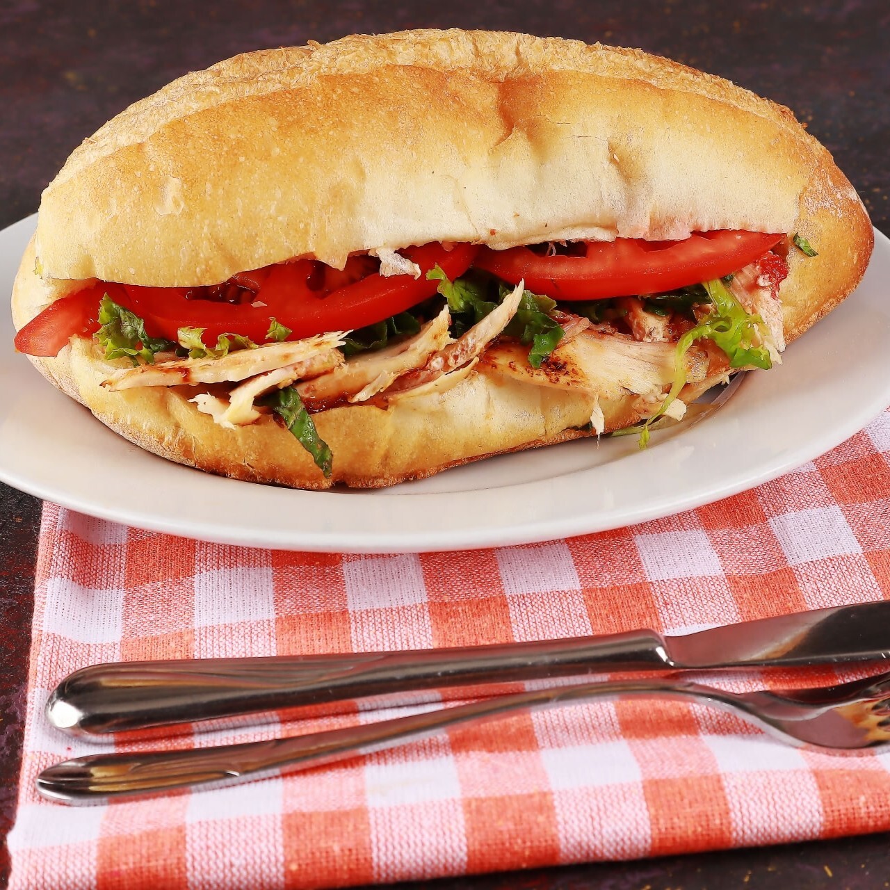 Sütlü Ekmeğe Tavuk Döner Dürüm