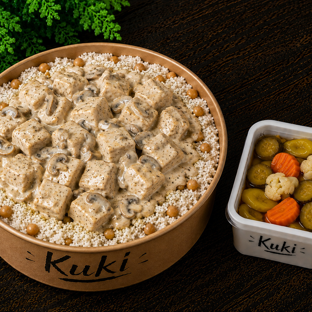 Kuki`nin Krema Mantarlı Tavuk Pilavı toplam 500gr