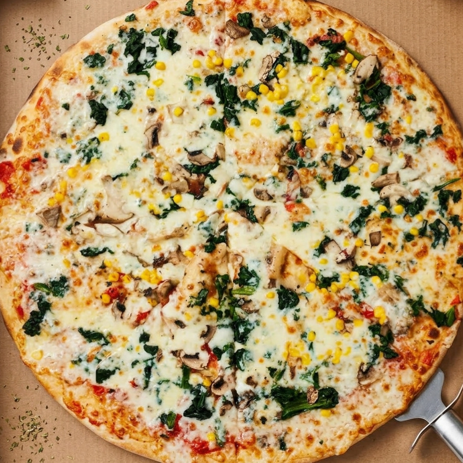 Ispanaklı Pizza (Büyük)