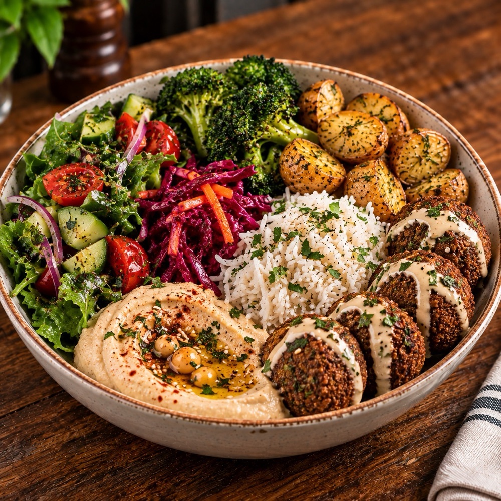 Falafel Humus Bowl