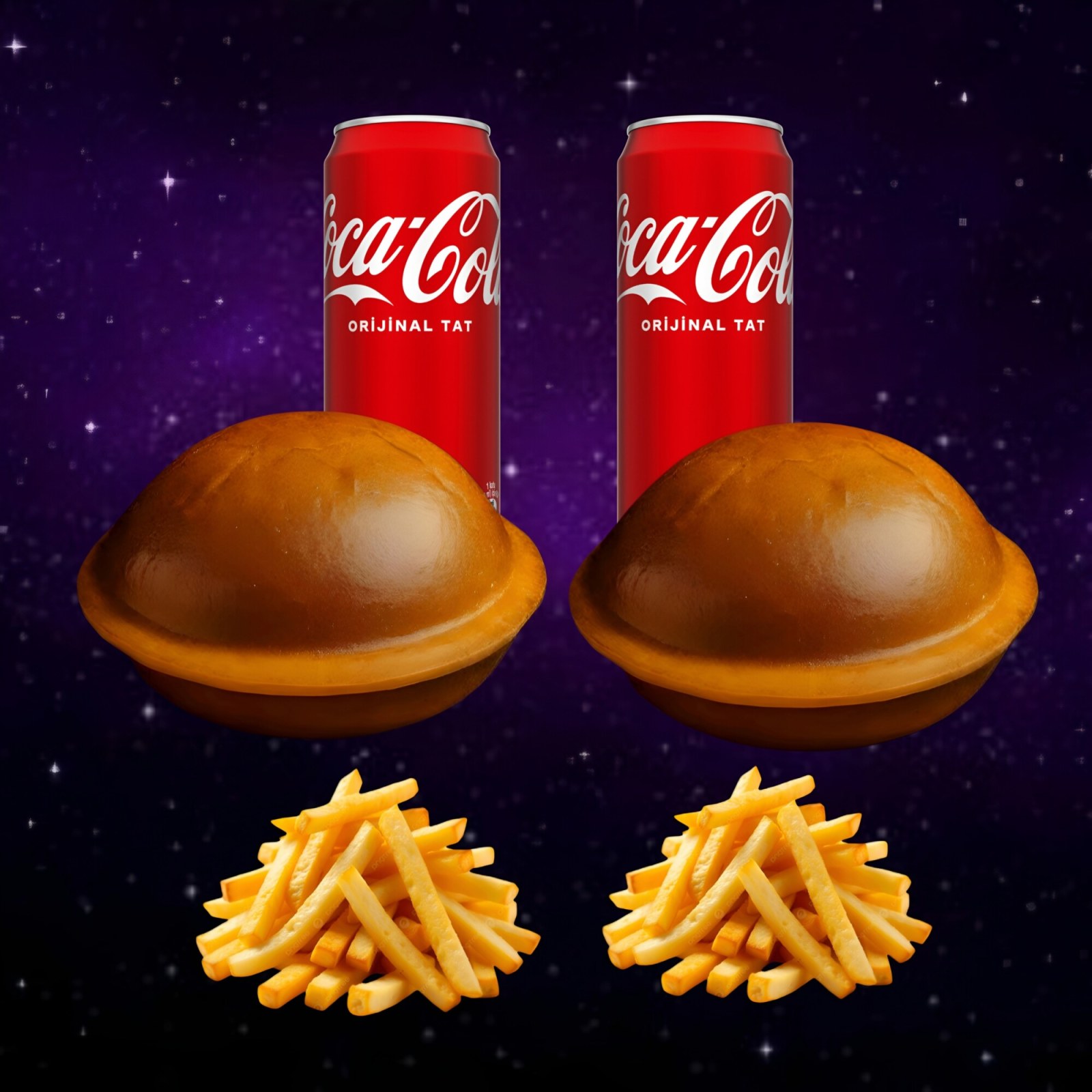 UFO Chicken Burger İkili Combo + Kutu kola