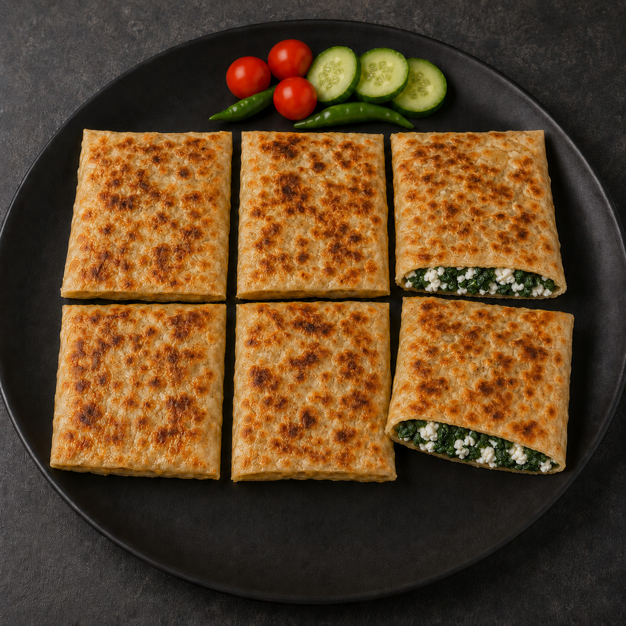 Ispanaklı Peynirli Gözleme