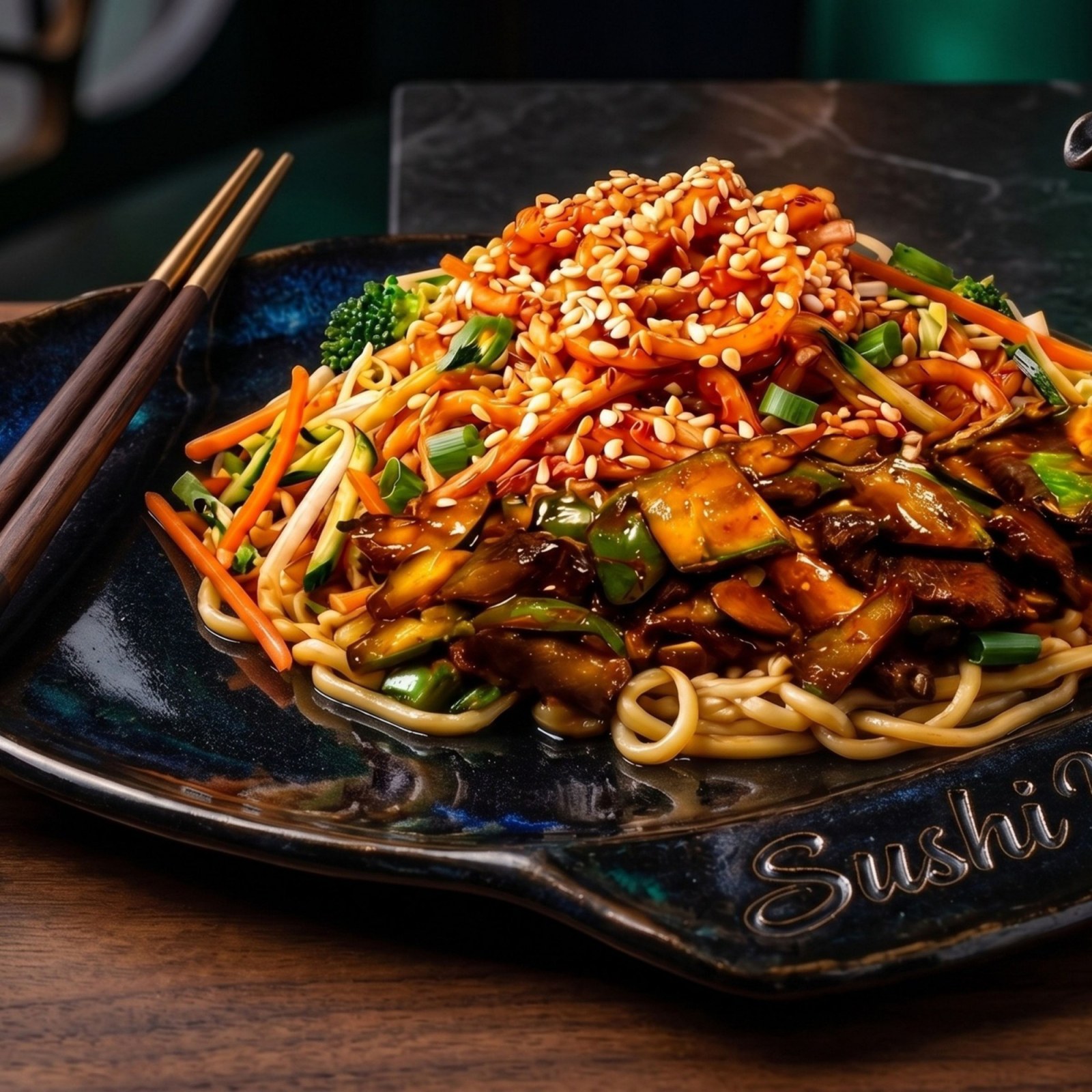 121- Sushi Yaki Noodle Üstü Lezzet