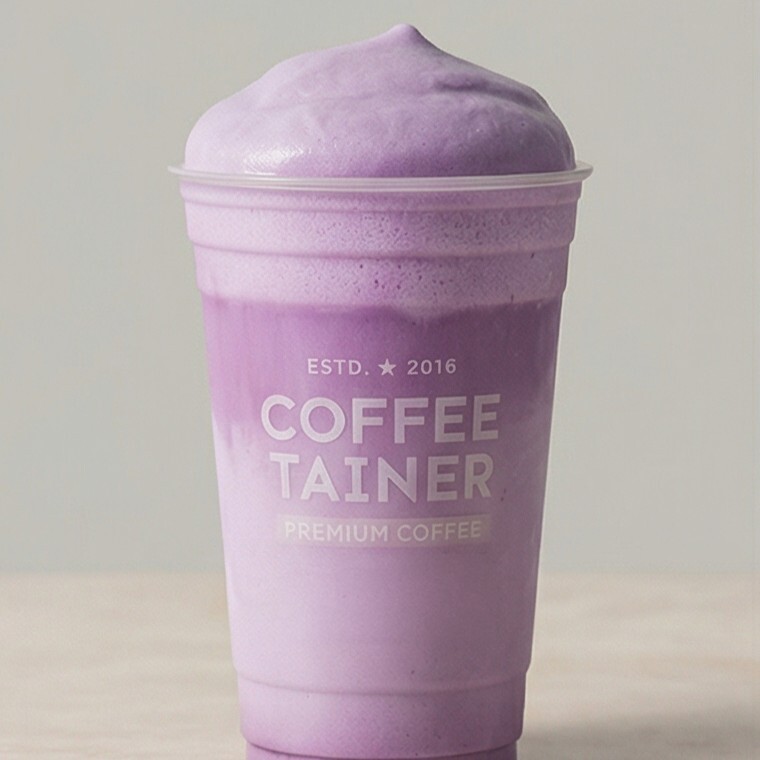 Ice Ube Coconut Latte
