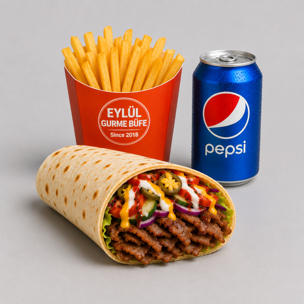 Dürüm Et Döner 100 gr Menü