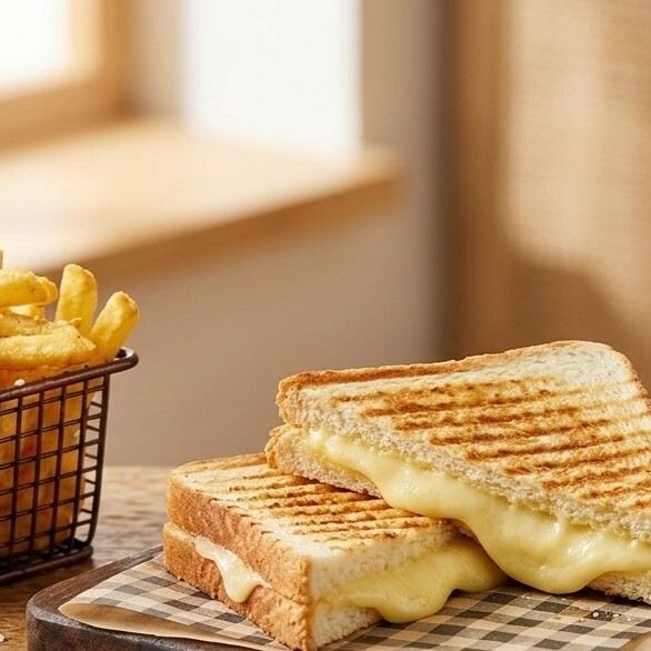 Bol Kaşarlı Tost Menü (Çıtır Patates Kızartması + Pepsi 25 Cl)