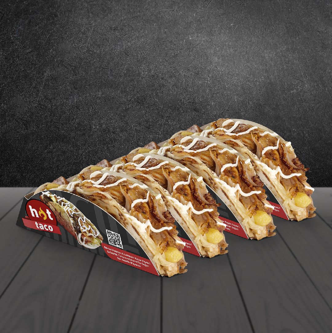 4'lü Tavuk Hot Taco