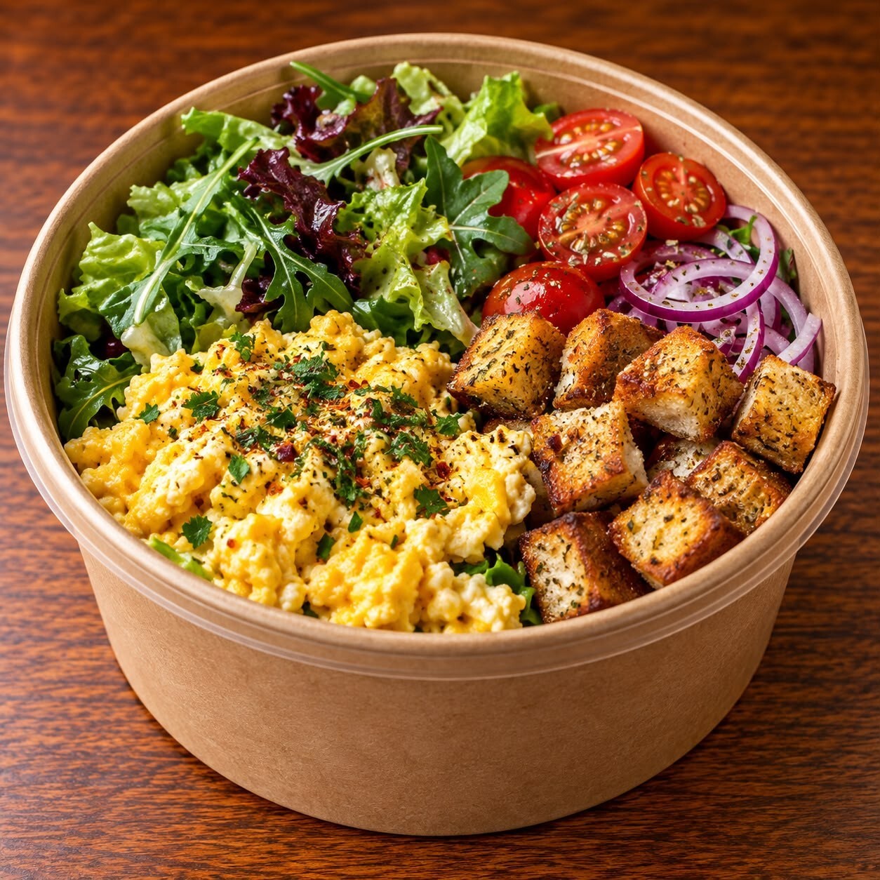 Yumurtalı Ekmekli Bowl