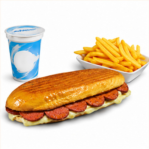 Sucuklu Tost + Ayran + Patates Kızartması