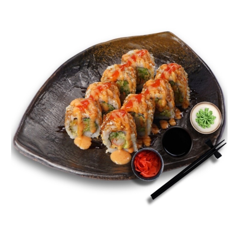 155- Sake Ten Roll (8 Pcs.)