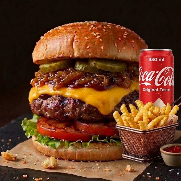 CHEESE BOMB BURGER MENÜ