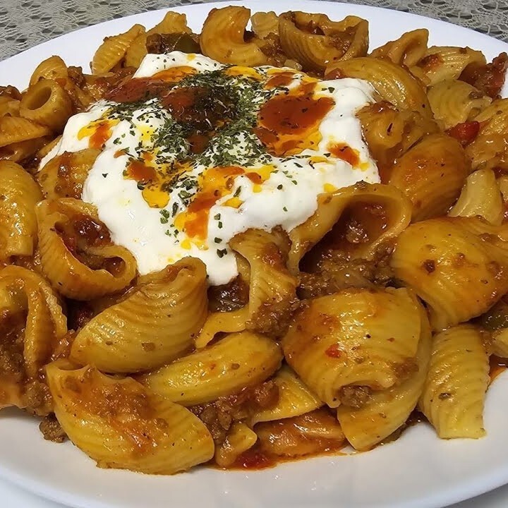Kıymalı Mantı Makarna