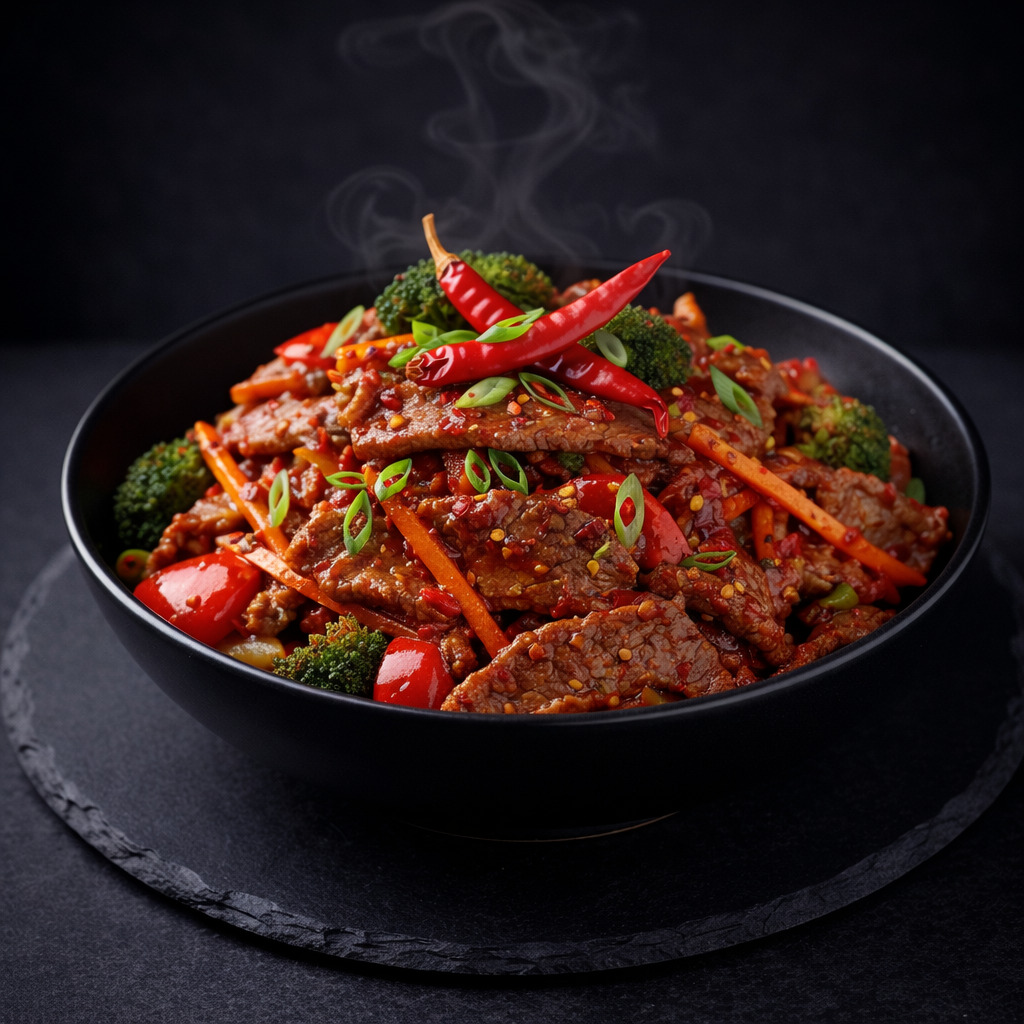 Acılı Dana Eti / Spicy Beef