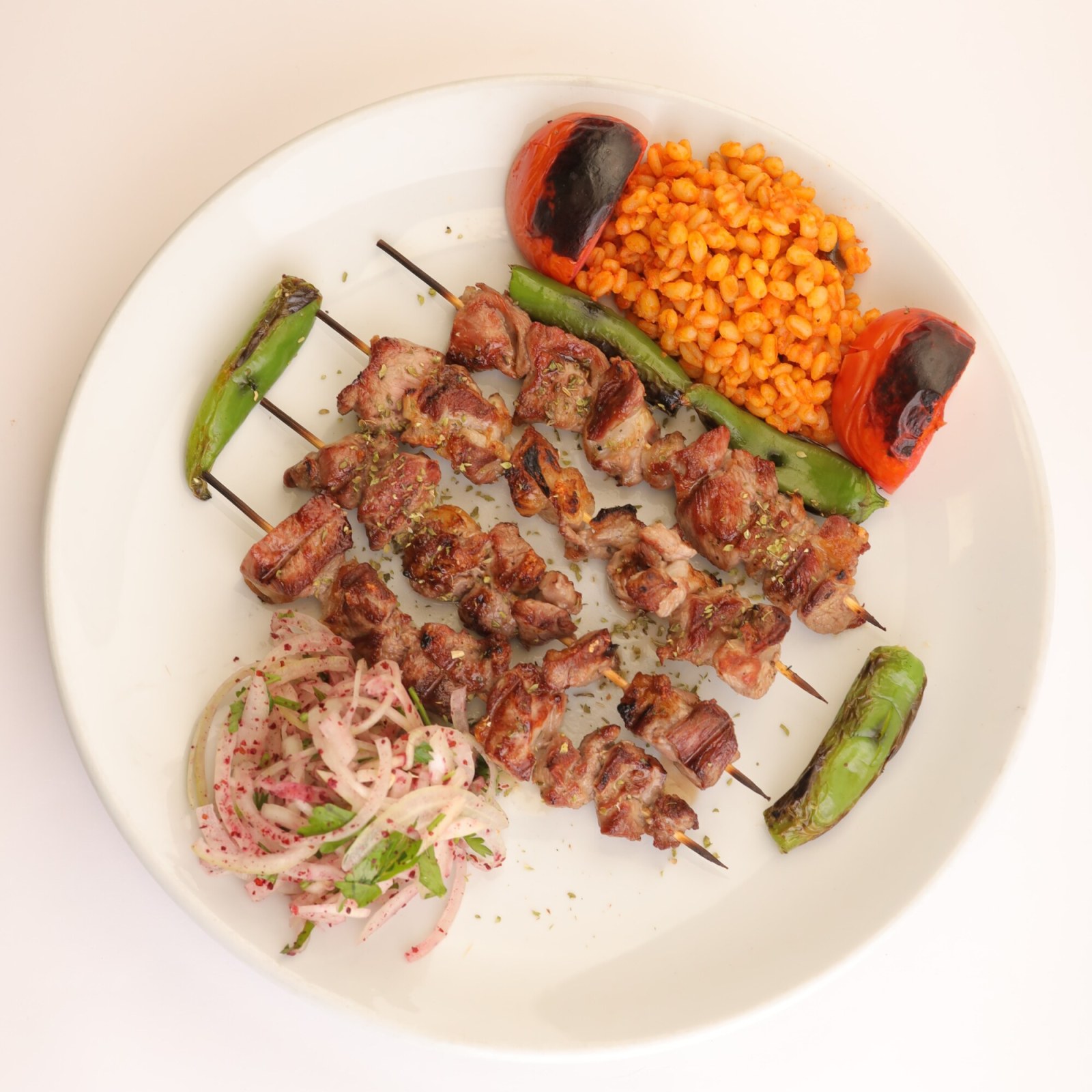 Izgara Kuzu Çöp Şiş (1 kg.) (Pişirilmiş) Menü