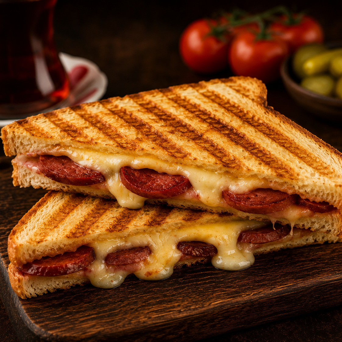 Üç Çeyrek Ekmek Karışık Tost