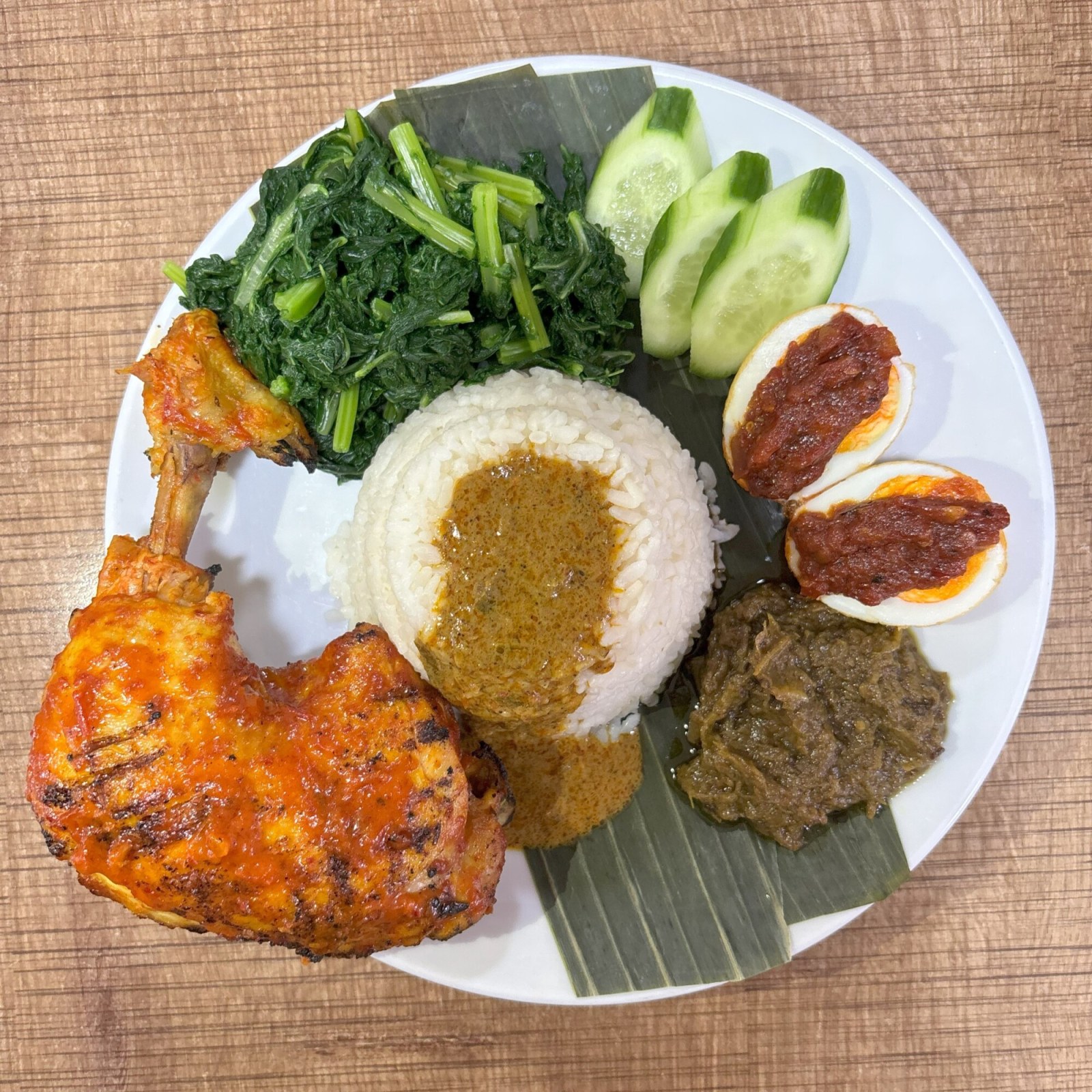 Nasi Padang Ayam Bakar Bumbu Merah