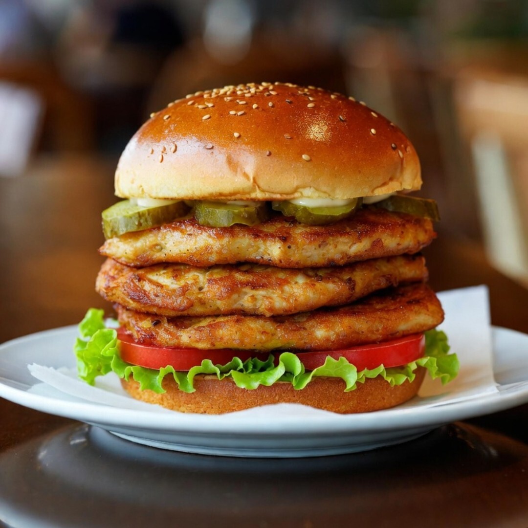 Triple Chiken Burger