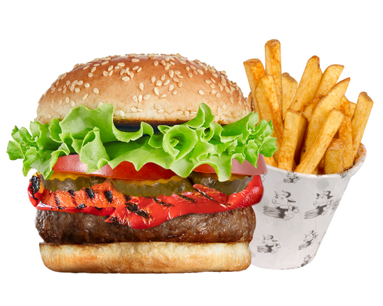 Köz Sebzeli Burger Menü