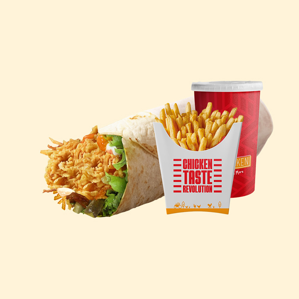 Garlic Tornado Wrap Menü