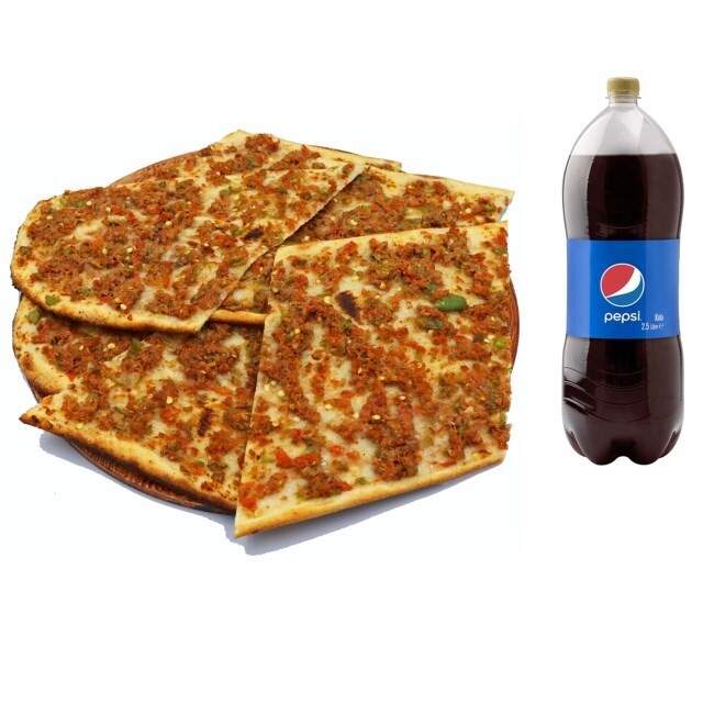 5 Adet Kıymalı Pide Menü ( Ekonomik Aile Menüsü)