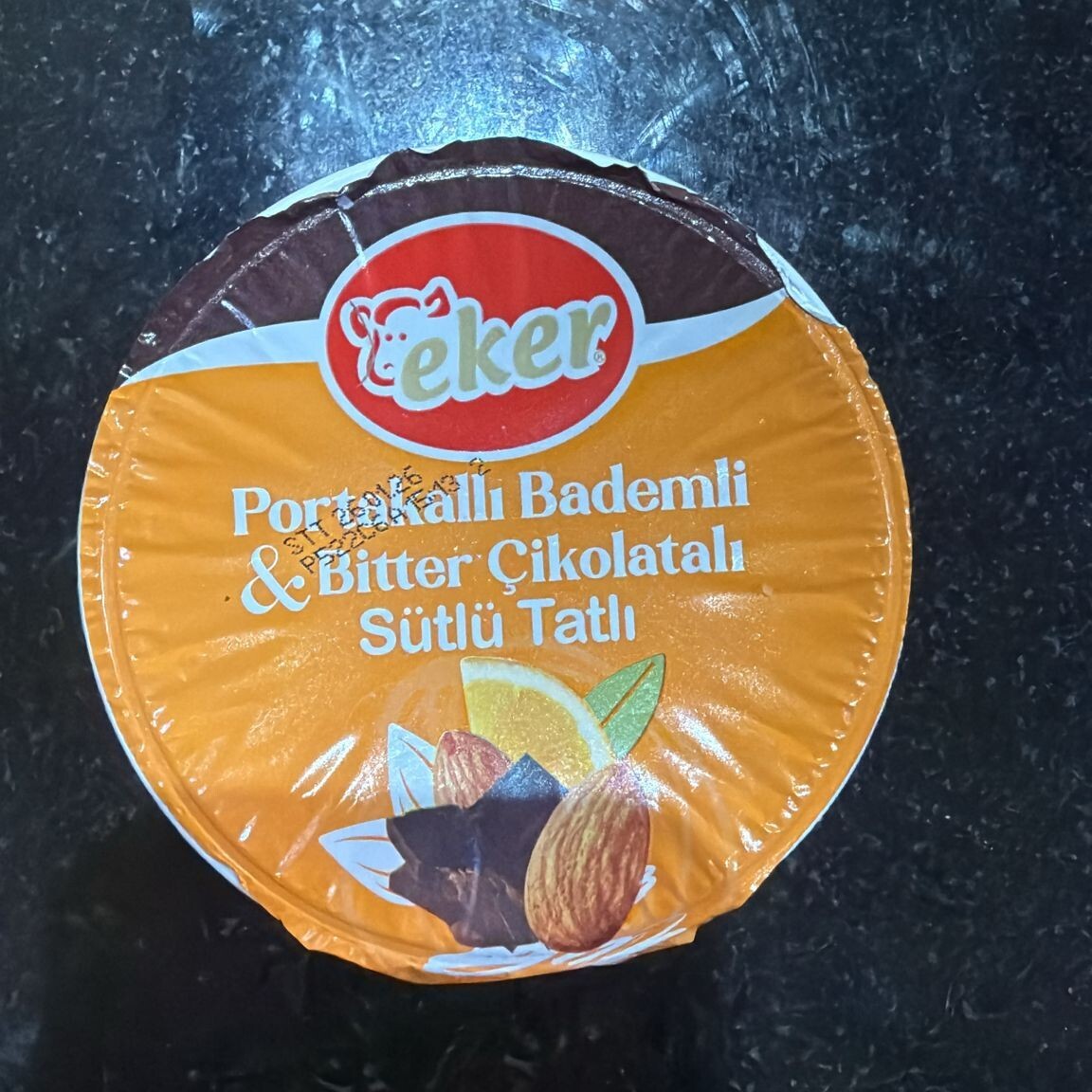 Portakallı Bademli &Bitter Çikolatalı Sütlü Tatlı