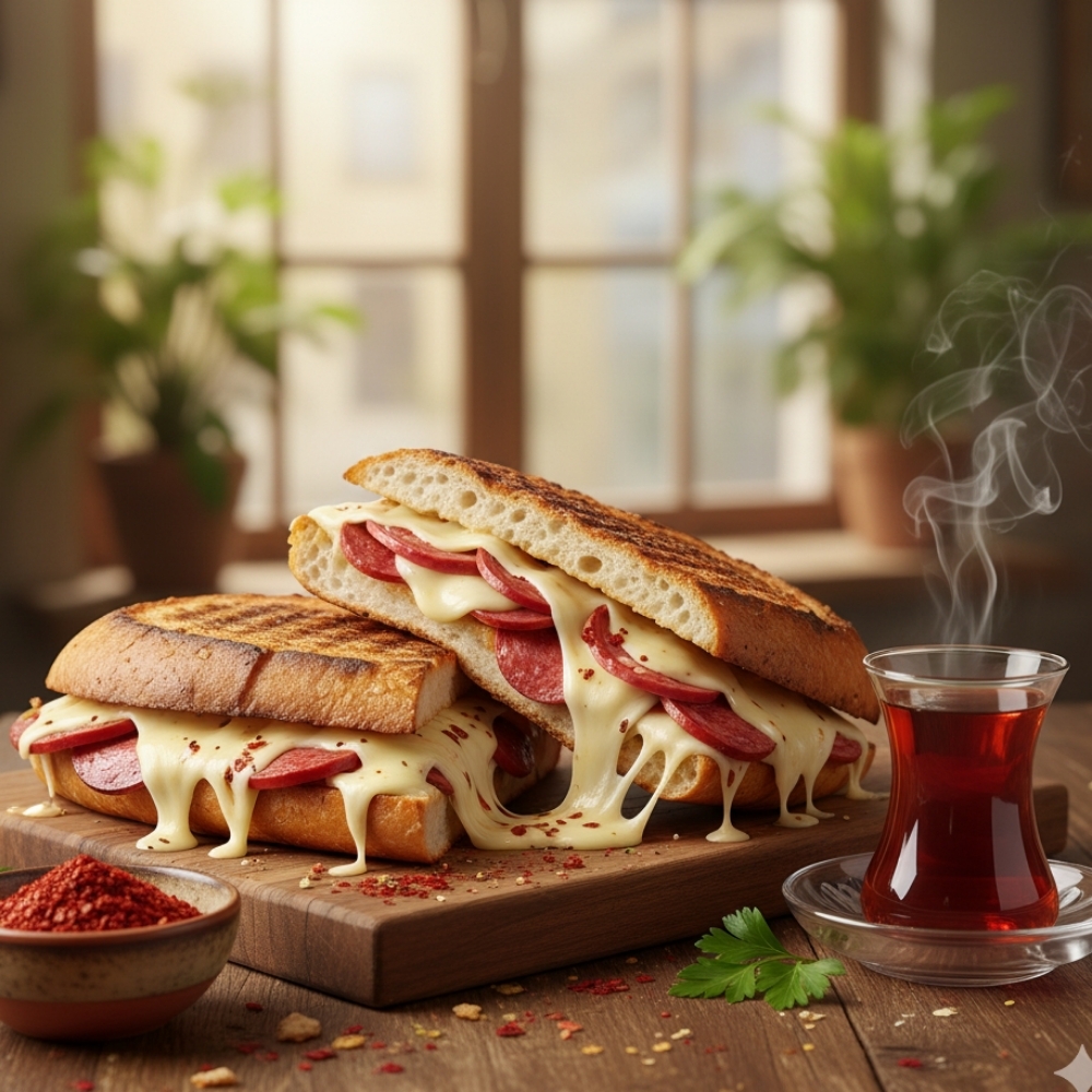 karışık Tost + patates kızartması +coca cola
