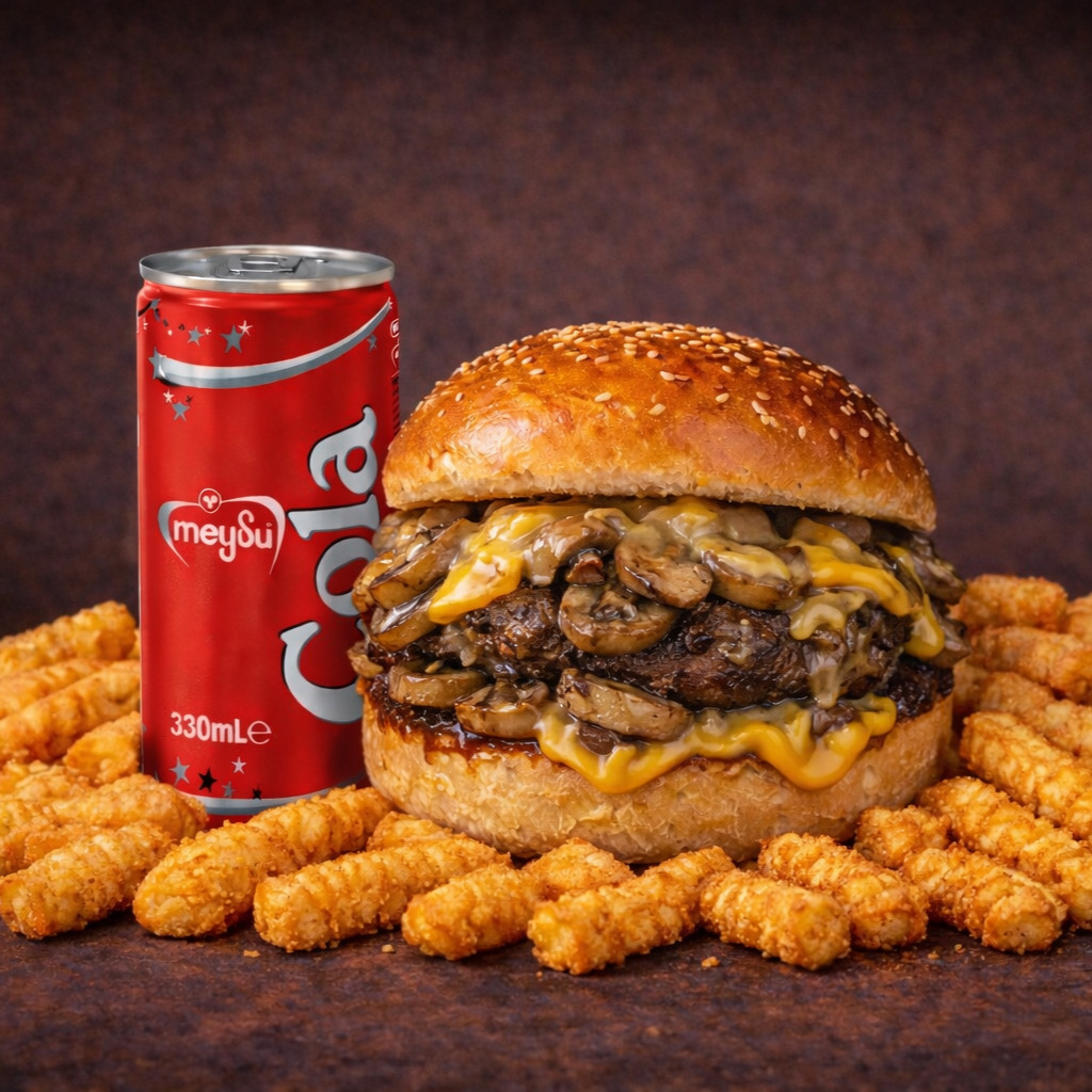 Mushroom Burger Menü