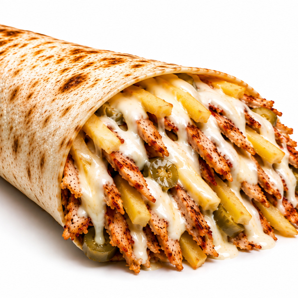 Kaşarlı Tavuk Döner Dürüm