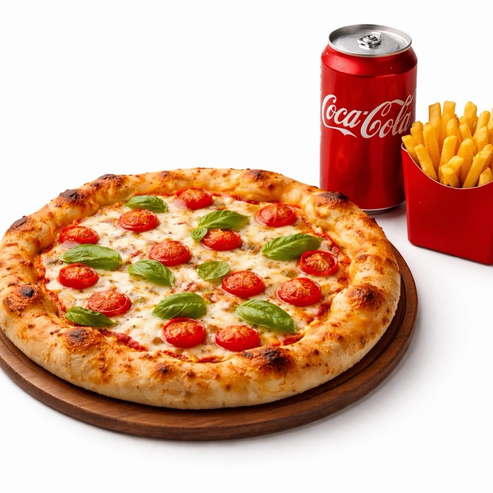 Coca-Cola Doyuran Margherita Pizza Menü