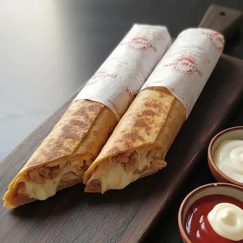 Kaşarlı Mega Tavuk Döner Dürüm