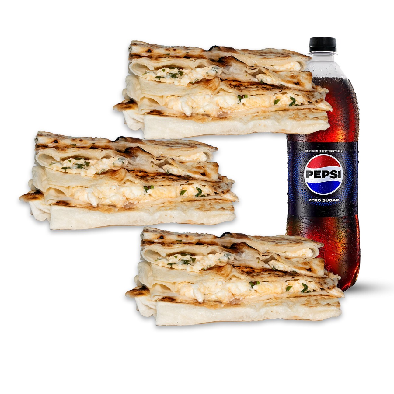 3'lü Peynirli Gözleme Menü