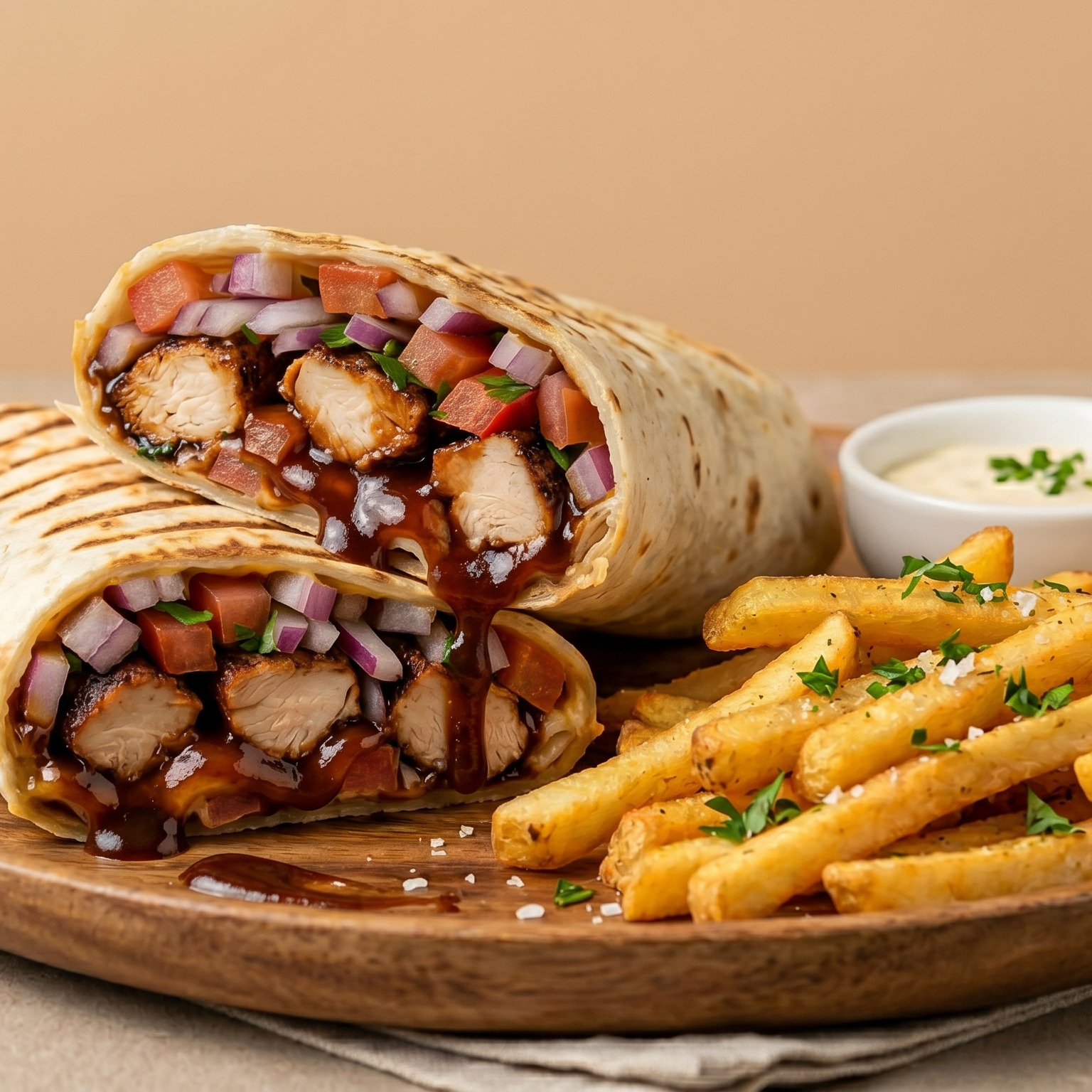 Sweet Chili Soslu Tavuklu Wrap