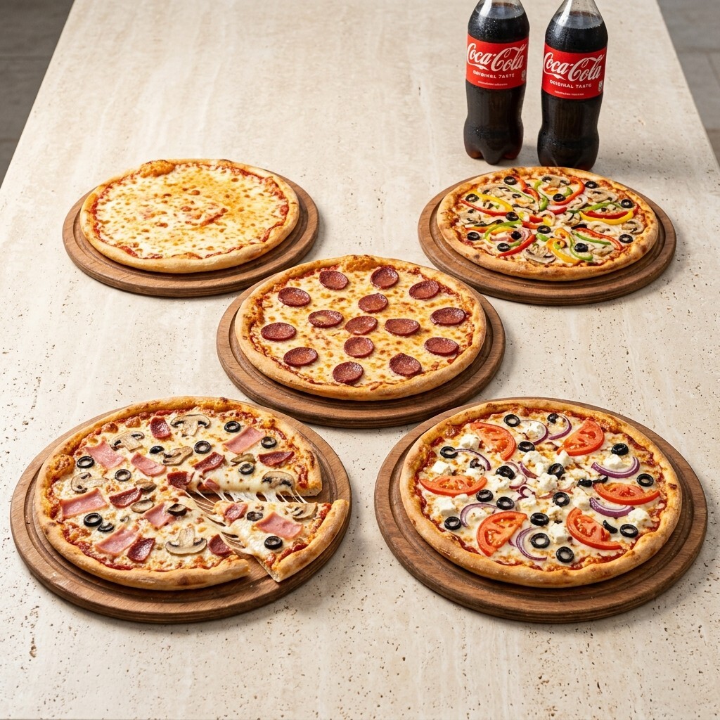 5'li Pizza (Büyük Boy) Menü