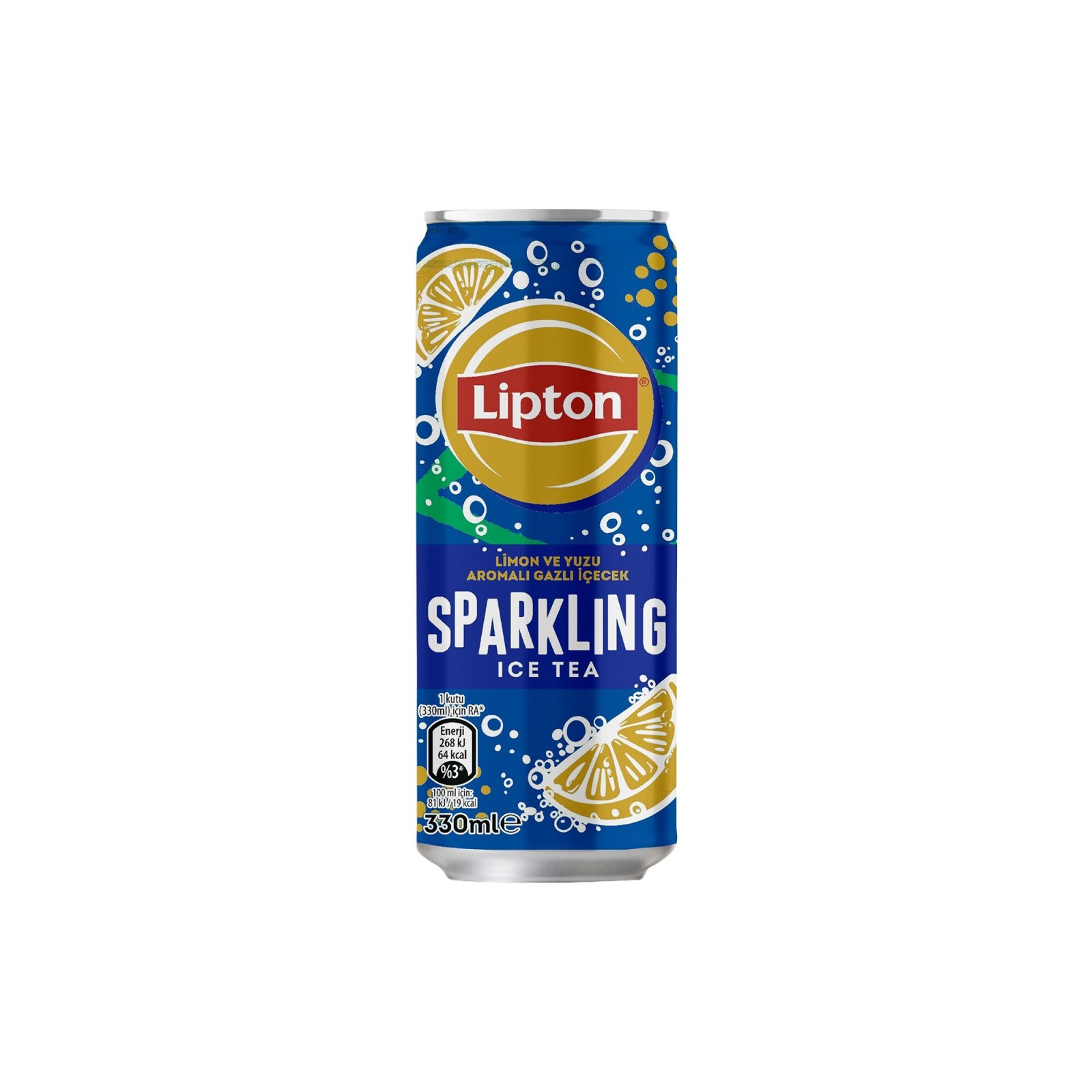 Lipton Sparkling Limon ve Yuzu Aromalı Gazlı İçecek 330 ml